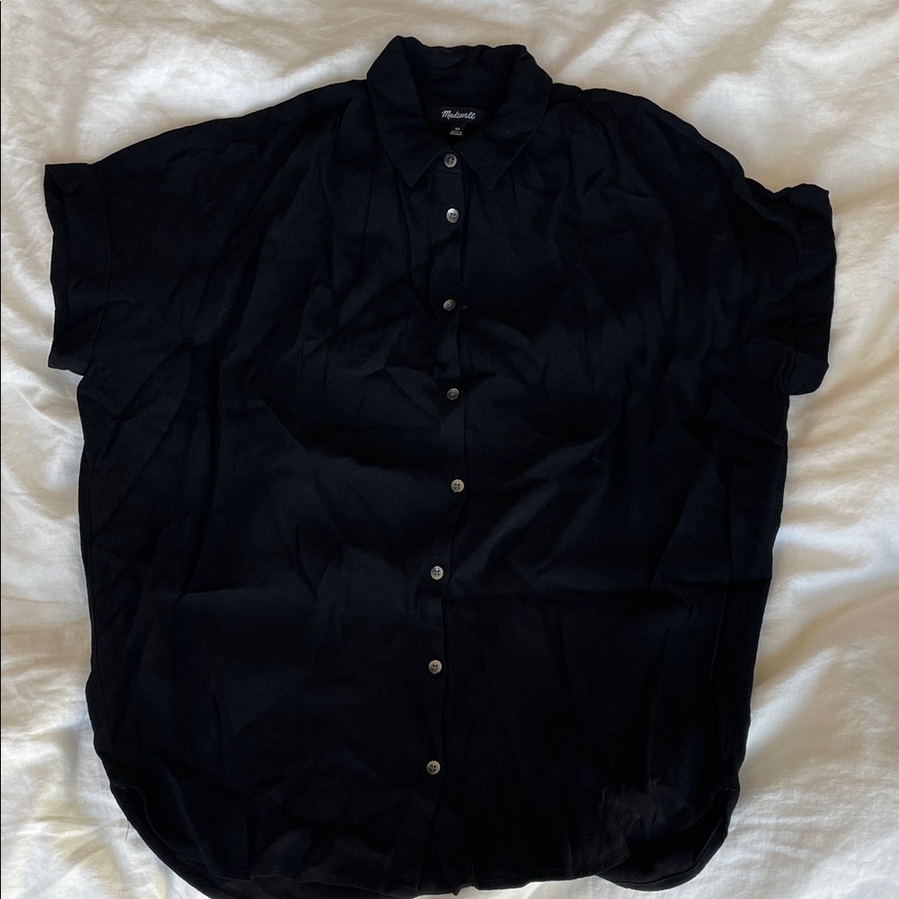Madewell Boxy Blouse size XS black